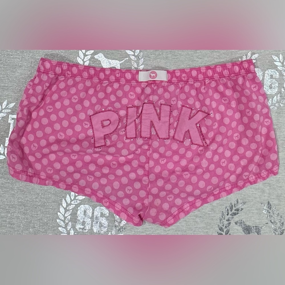 VS PINK VINTAGE BLING SLEEP LOUNGE SHORTS